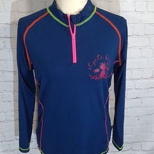 Banana Boat Blue St. Pete Beach Logo Rash Guard